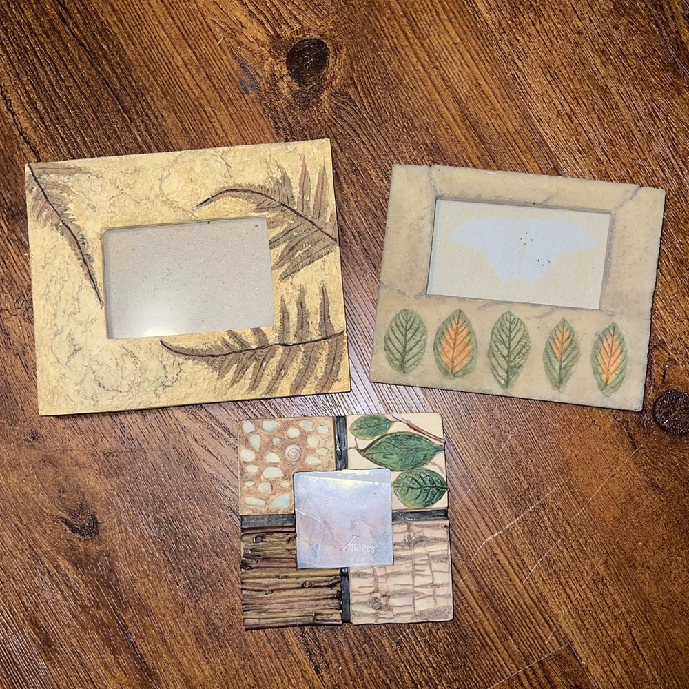(3) Vintage Resin Decorative Picture Frames